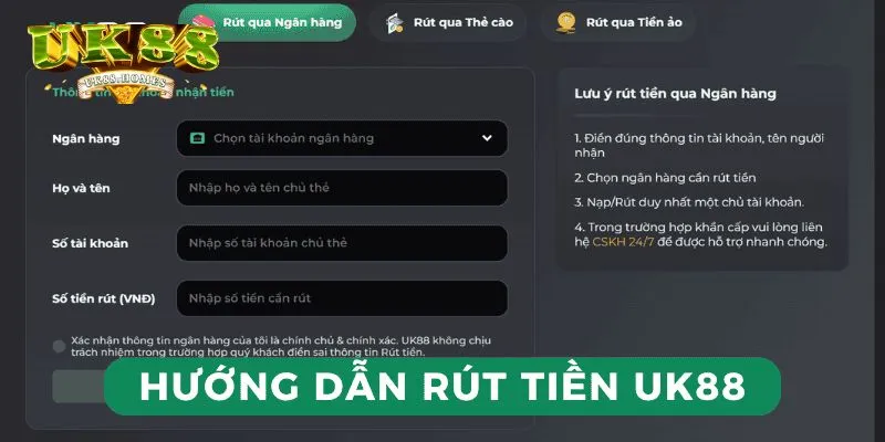 dieu kien can thiet de rut tien uk88 Những điều kiện cần thiết để rút tiền UK88